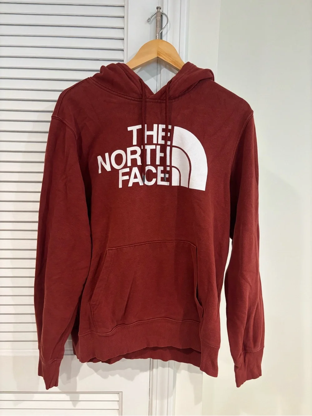 The North Face Men's Burnt Orange Red Hoodie